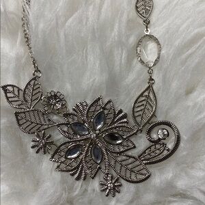 Bold Elements Silver Necklace. $24